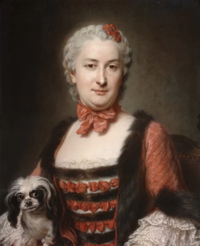 Ritratto della Sig.ra Roussel de La Celle e Roquencourt, nata Anne - Marie Mareschal de Bièvre